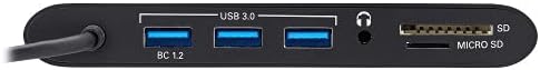 Tripp Lite USB 3.1 Gen 1 USB-C Docking Station w/USB-A HDMI VGA mDP Gigabit Ethernet MEM Card 3.5mm & USB-C PD Charging Black Housing USB C USB Type C USB Type-C (U442-DOCK1B)