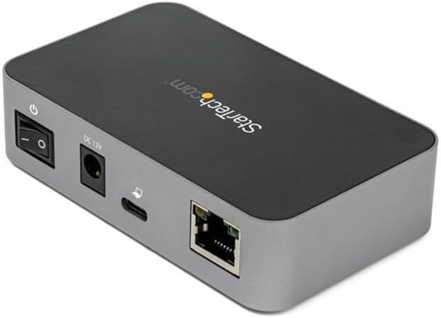 StarTech.com 3 Port USB C 3.2 Gen 2 Hub with Ethernet Adapter - 10Gbps USB Type C to 2x USB-A & 1x USB-C Ports - USB Hub w/ BC 1.2 Phone Fast Charging - Superspeed 10Gbps USB C Hub, TAA