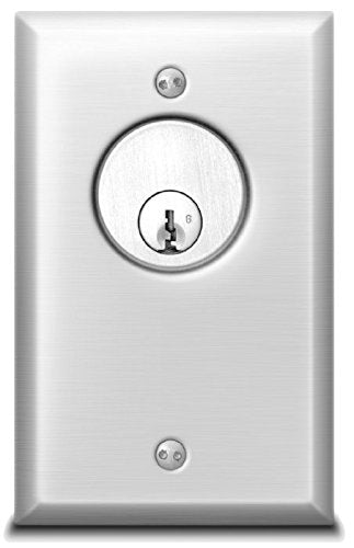 SDC 701U Key Switch, 1 Gang, Stainless Steel, AA SPDT