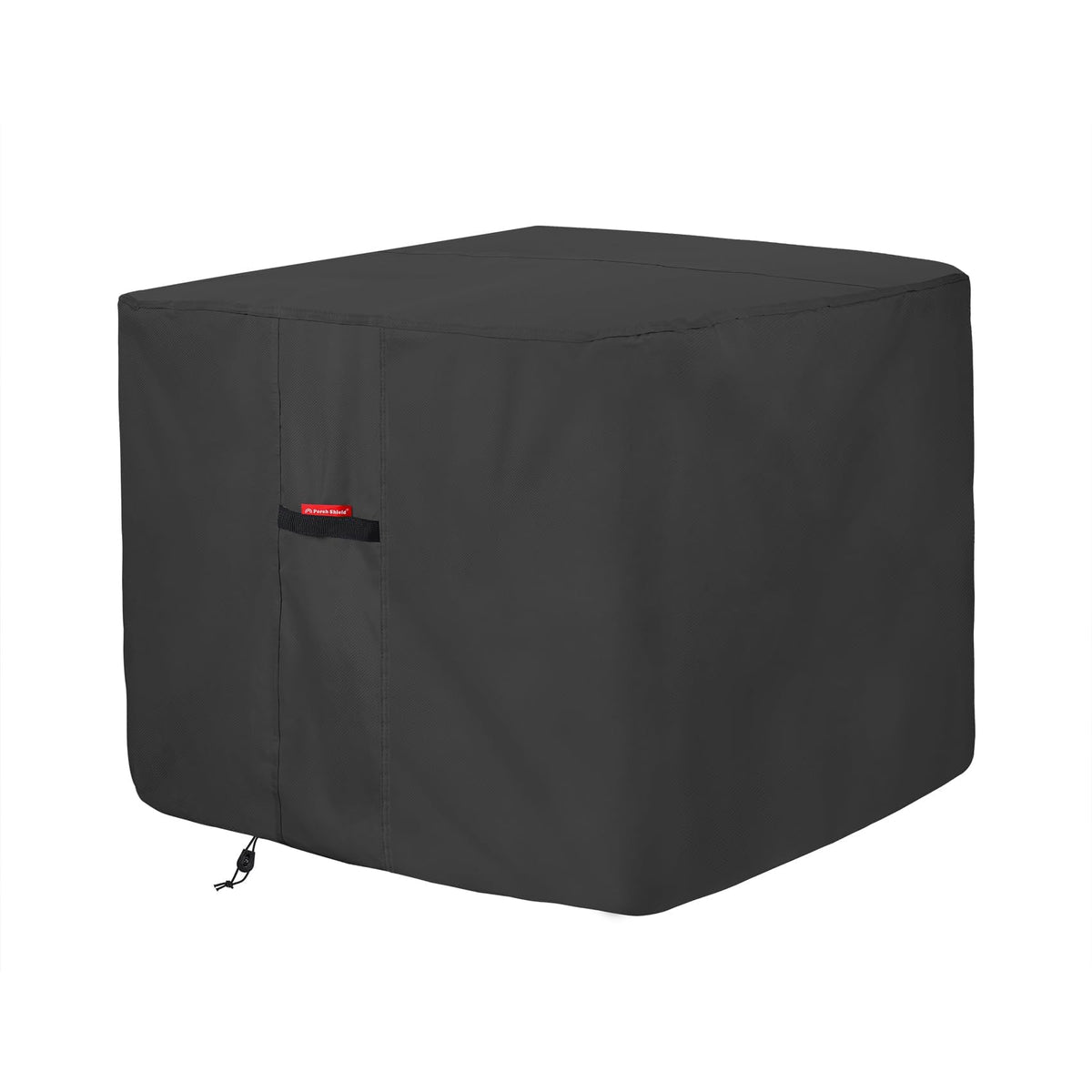 Porch Shield Waterproof AC Covers - Heavy Duty Square Air Conditioner Cover for Outside Unit Up to 30L x 30 x 37, Black