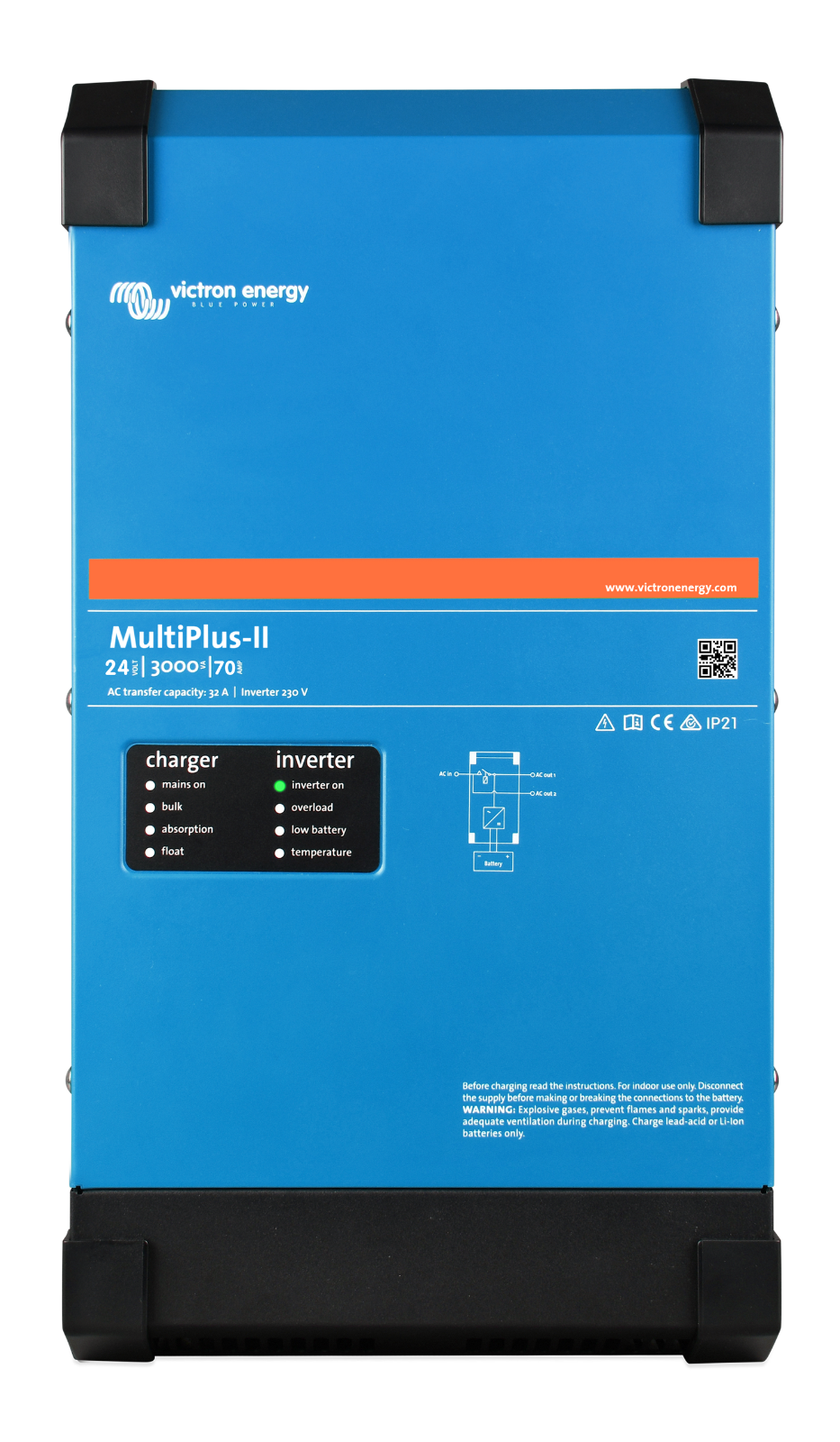 Victron PMP482305100 MultiPlus-II 48/3000/35-50 120V Auth Dealer 5 year warr