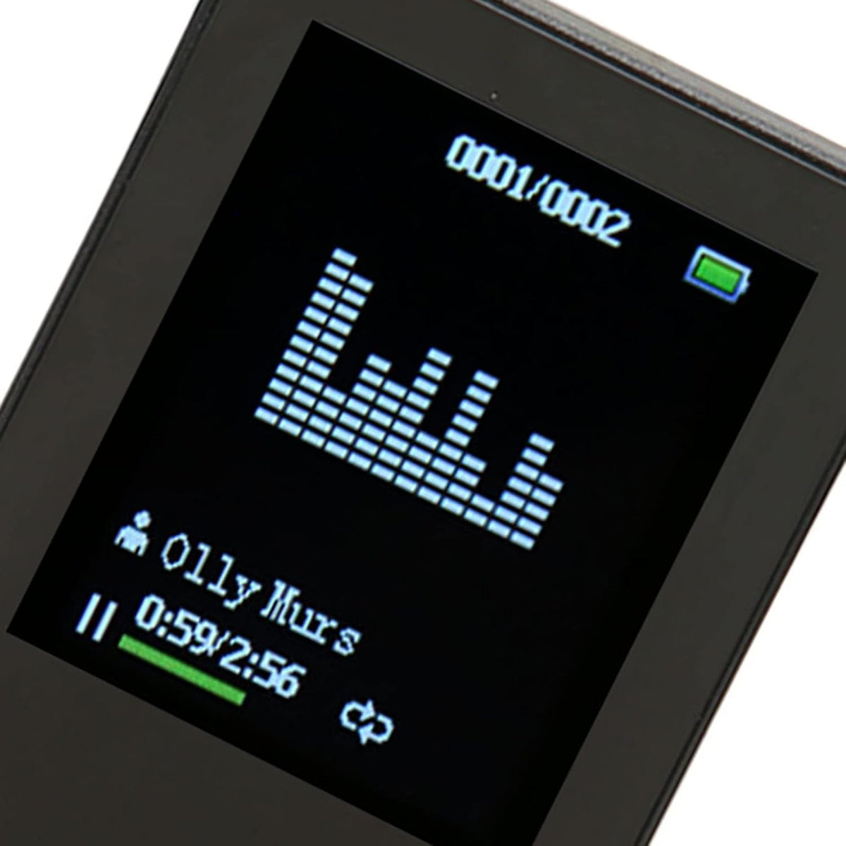 8G MP3 Bluetooth,1.8 Inch MP4 Player with Screen Ultra Slim Music Player with Video Play,Noise Reduction Lossless