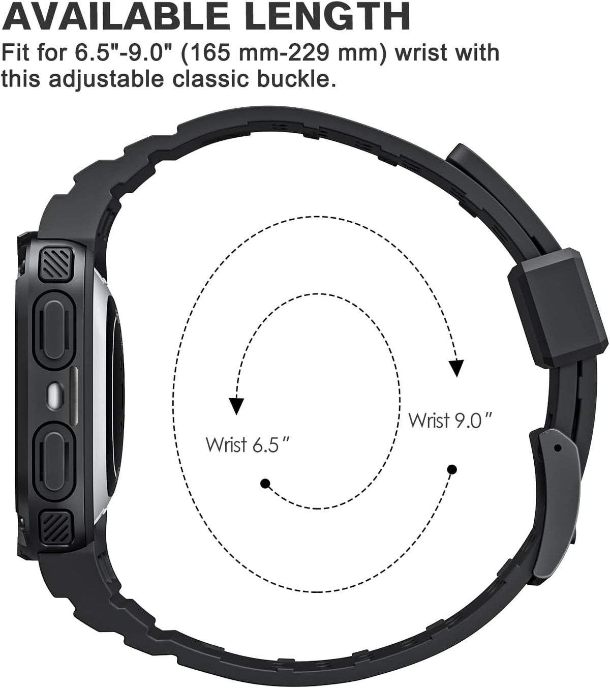 FINTIE Bands with Case Compatible with Fitbit Versa 4/3/2/1/Versa Lite/Fitbit Sense 2/Sense, Protective Case Strap Rugged Sport Band Men, Black