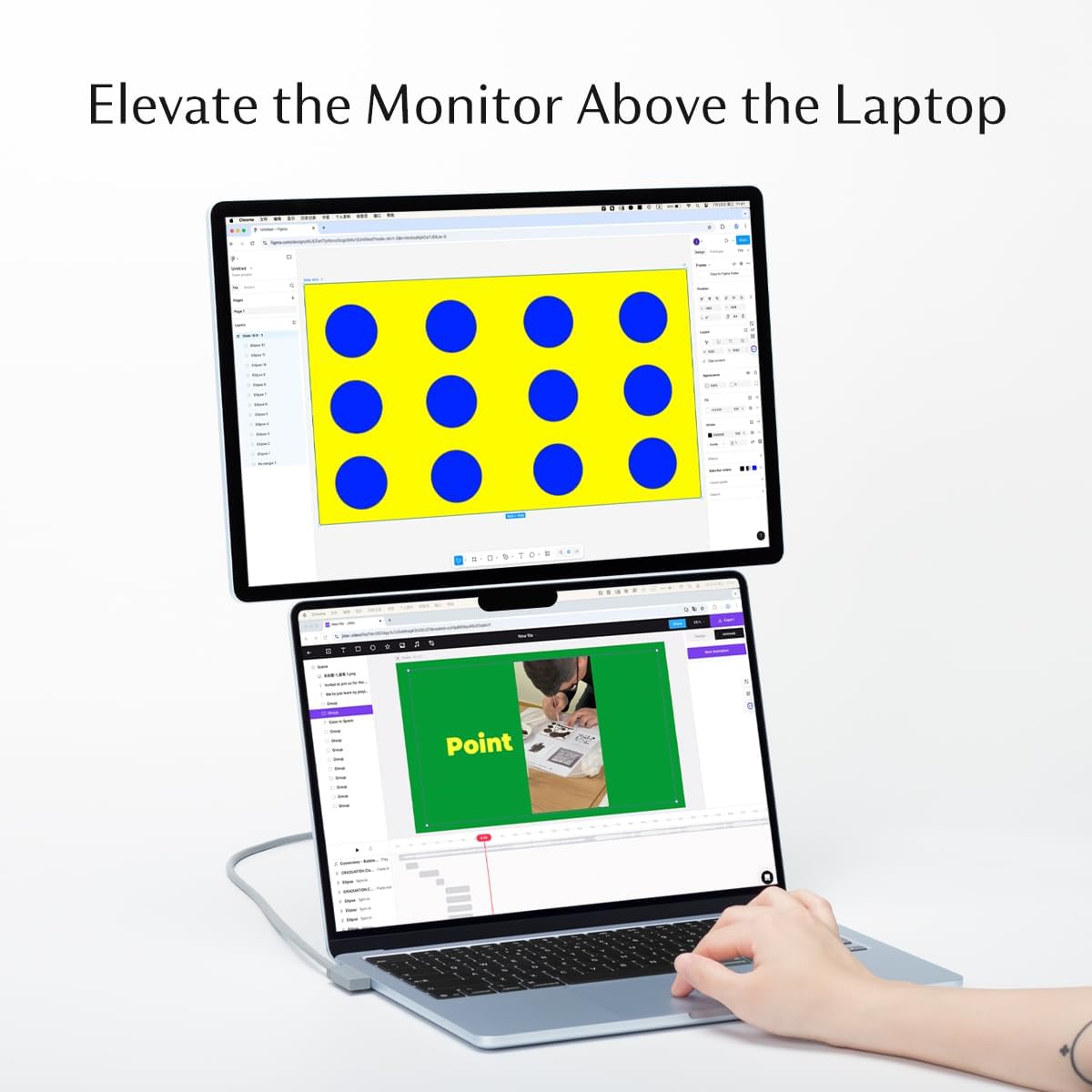 SOTSU FlipAction Pro 16" Gen 1 Limted Edition Premium Portable Monitor | Super Compact | Pivot Rotate | 2560x1600 DCI P3 | 60Hz | 350 Nits | Full Metal CNC | Perfect Match for Mac and Windows