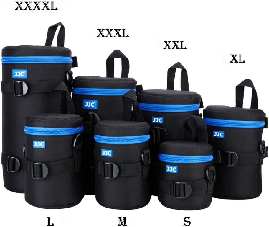 600mm 70-200mm 70-200mm 80-200mm 4.3x8.9 JJC Camera Lens Pouch Case for Canon RF EF Nikon Nikkor AF-S AF & More, Zipper