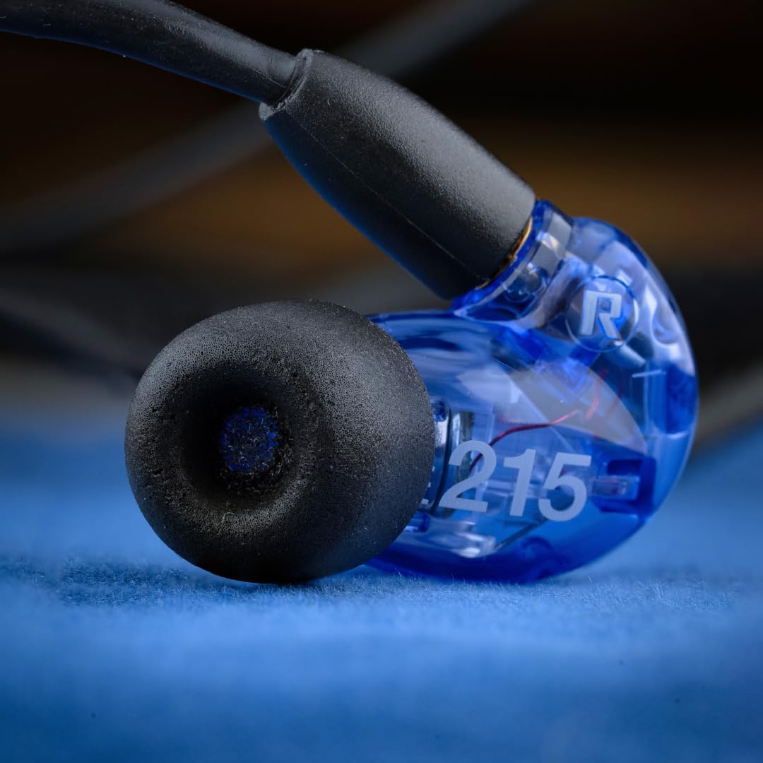 Comply 100 Core Series | Memory Foam Replacement IEM Ear Tips for Etymotic, Westone, Klipsch & More | Superior Noise Isolation, Ultimate Comfort, Secure Fit | Round, Black, Large (3 Pairs)