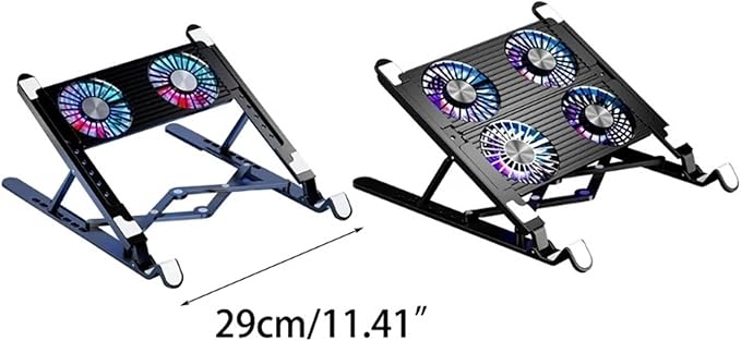 High Efficiency Laptop Cooling Pad Radiator Stand(Two Fans)