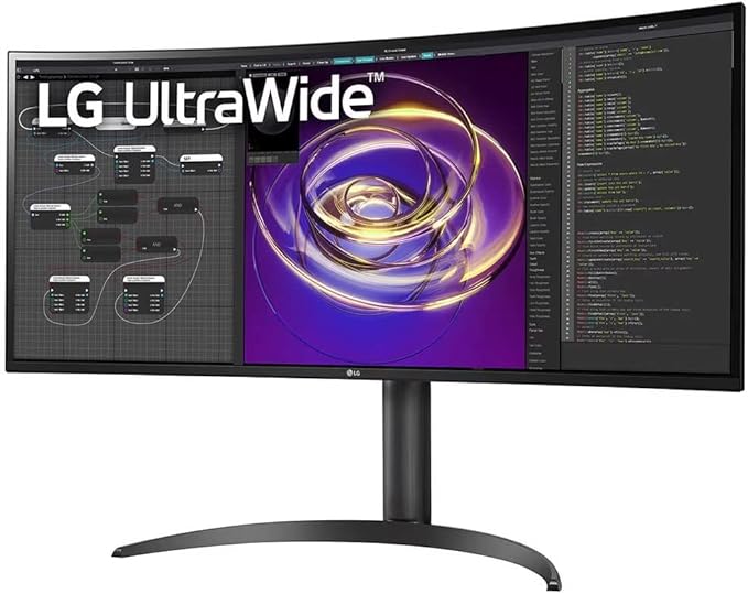 LG 34” 34BP85CN-B 21:9 QHD UltraWide™ Curved Monitor with HDR10 USB Type-C™ & AMD FreeSync™