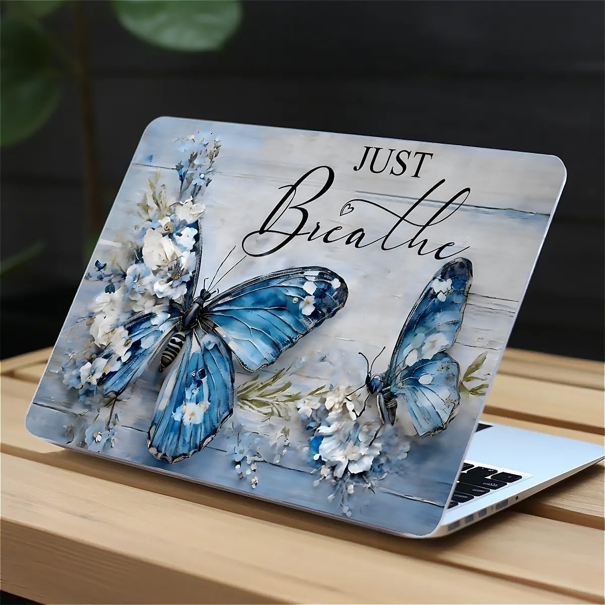 Compatible with MacBook Air 13.3 13.6 Inch Case 2022 2021 2020 2019 Plastic Hard Shell Case Cover,13.3 Air (A1932/A2179/A2337), Butterfly
