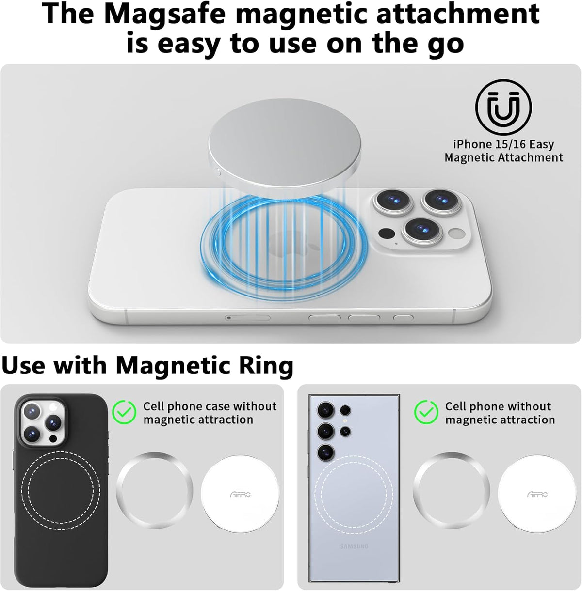 P10 Magnetic PSSD 1TB,for iPhone MagSafe Portable SSD, Upto 2000MB/s-Type-C, SM2320,USB 3.2 Gen 2x2 20Gbps, Connectivity, Updated Firmware - Portable Magnetic External Solid State Solution