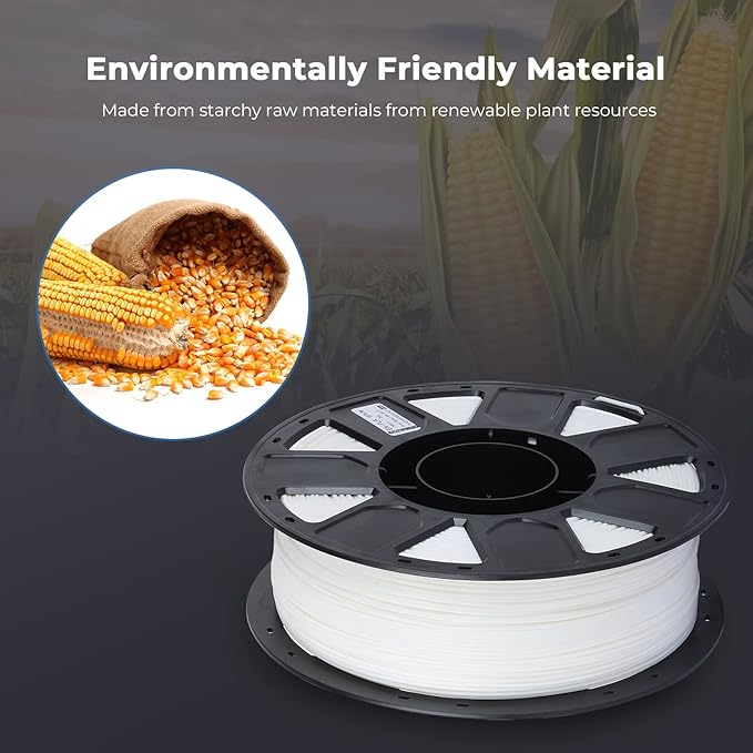 Creality 3D Printer Filament PLA Filament 1.75mm Bundle 2kg for 3D Printing Ender PLA Filament No-Tangling Strong Bonding & Overhang Performance Accuracy +/- 0.02mm (White & Red)