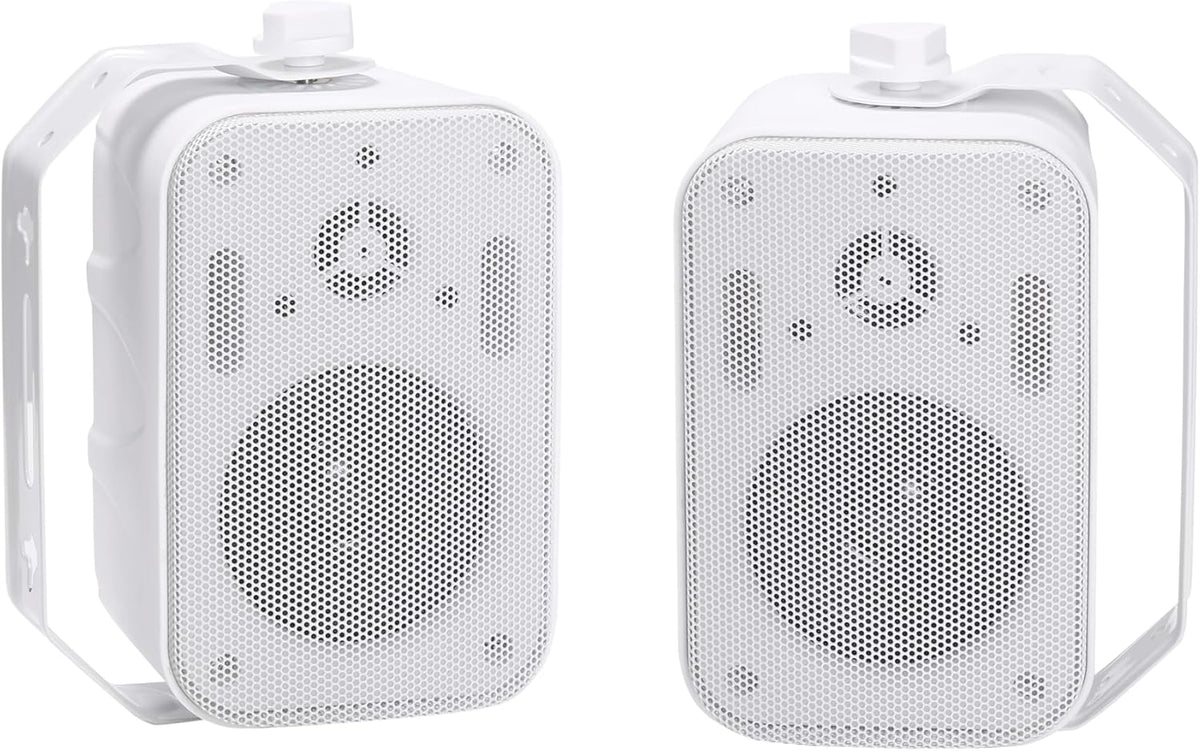 Diinpaul 3.5 inch Outdoor Speakers Wired, Waterproof Wall Mount Speakers, Ideal for Patio, Poolside, Garage, Pair