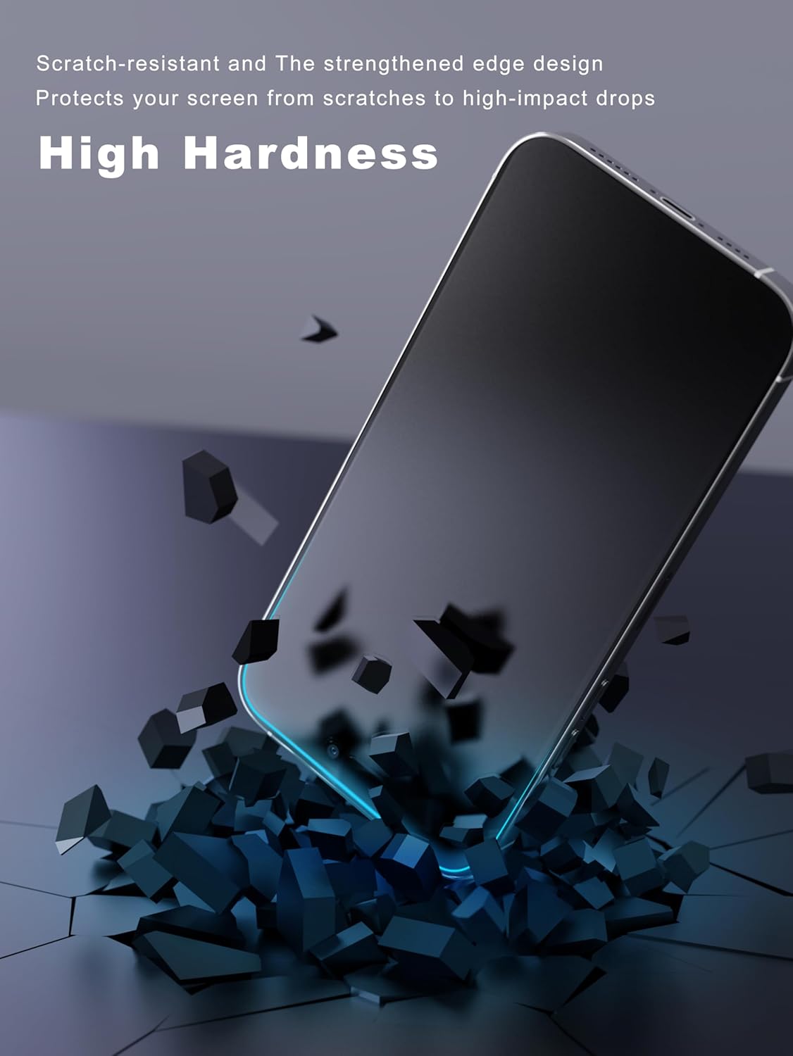 2 Pack Matte Screen Protector for iPhone 13/13 Pro/14-6.1 Inch, Anti-Fingerprint & Anti-Glare Screen Protector Tempered Glass Easy Installation