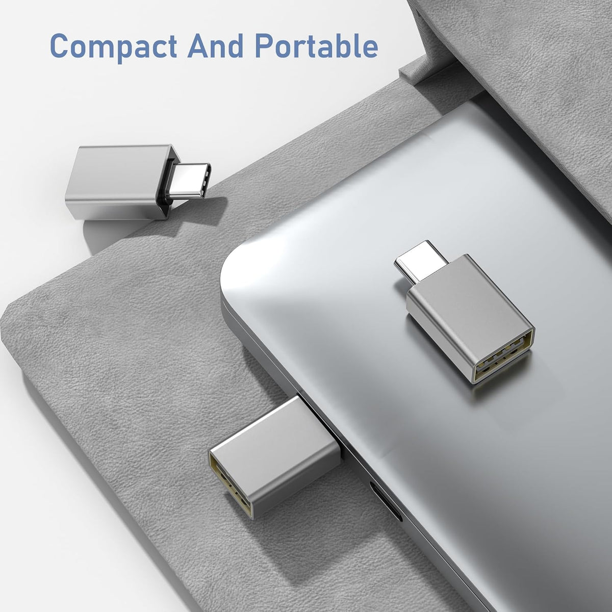 Basesailor USB C to USB Adapter 3Pack,USBC Male to USBA 3.0 Female Adapter,Type C Thunderbolt 4 OTG Converter for Apple MacBook Pro,Mac Book,iPad,Microsoft Surface Go,Samsung Galaxy S25 S24,iPhone 17