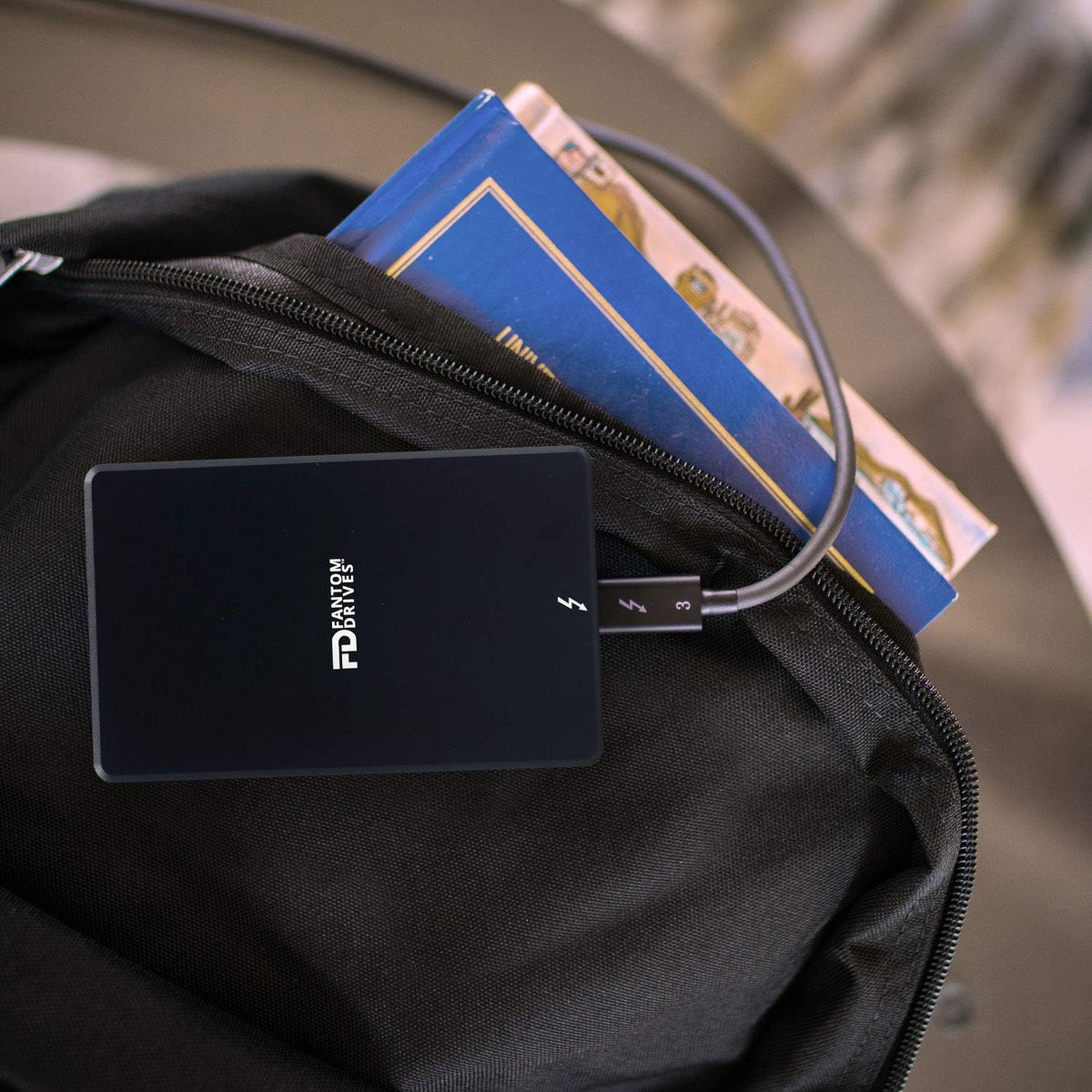 Fantom Drives Extreme 1TB External SSD - 2800MB/s, Thunderbolt 3, USB Type-C, Aluminum, 3D NAND TLC, TB3X-2300N1TB