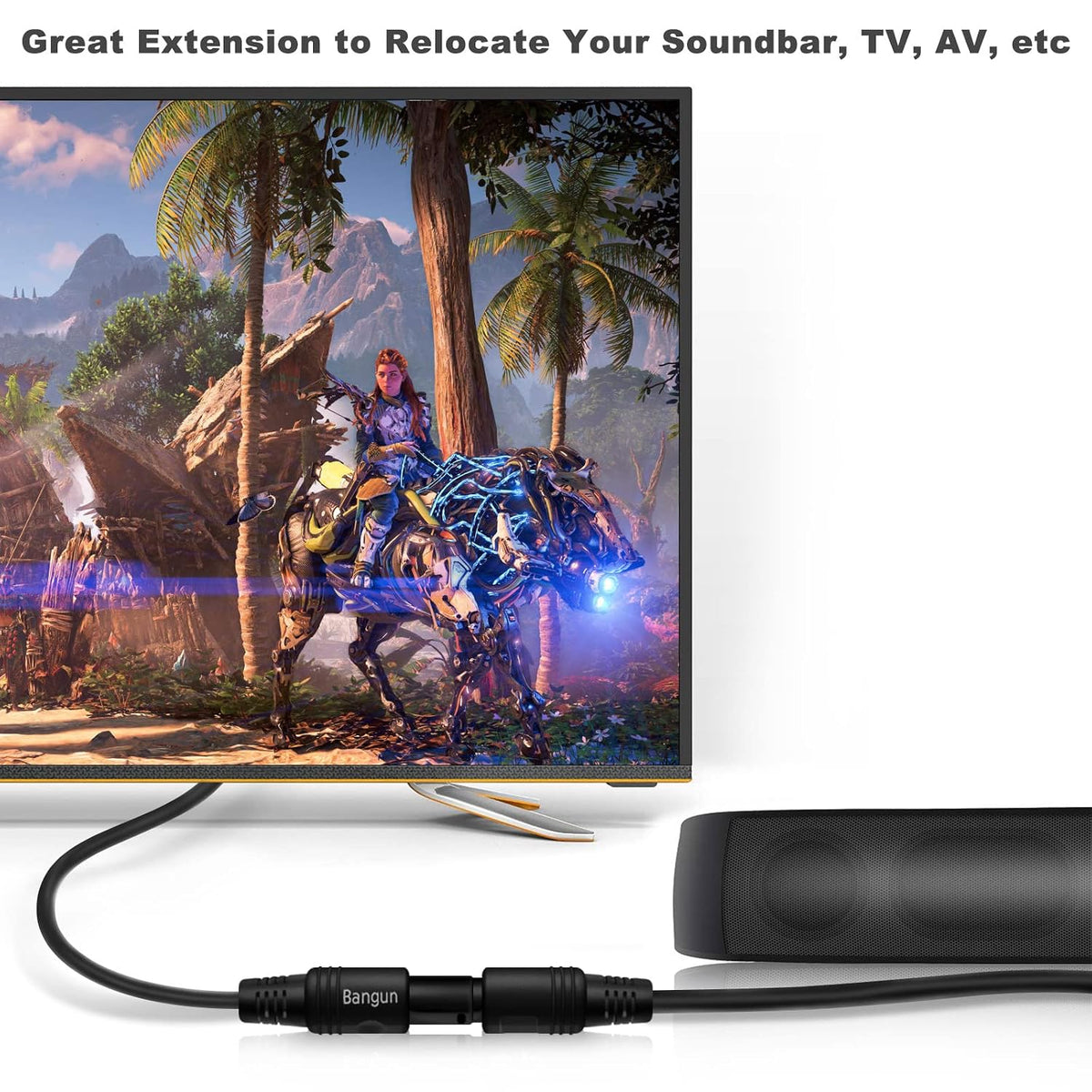 6ft, Soundbar/TV/PS4/Xbox/Home Optical Cable Extension, Female-to-Male, Fiber Digital Audio Cable for Theater