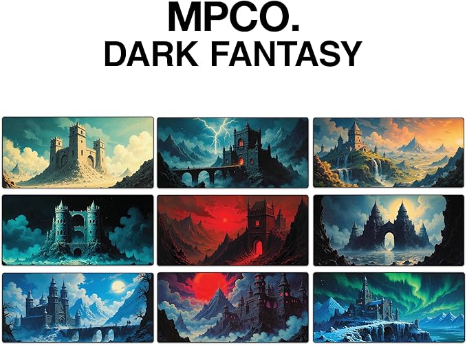 MPCO. Large Gaming Desk Pad - Fabric Desk Mats - Smooth Glide for Precision Gaming & Work