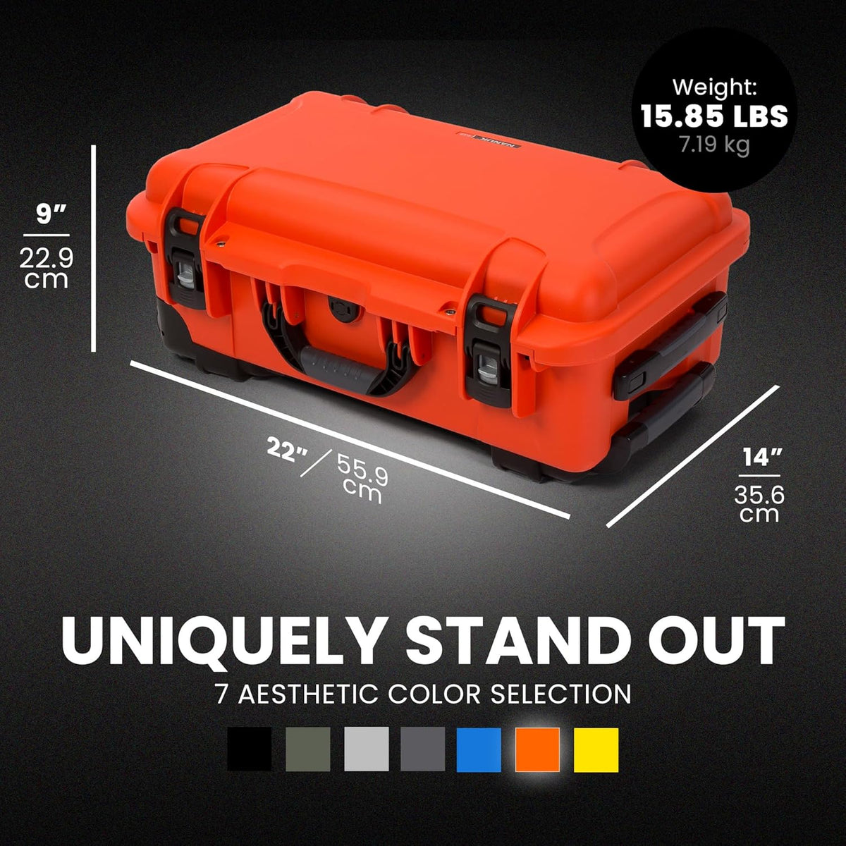 NANUK Wheeled Series 935 Lightweight NK-7 Resin Waterproof Protective Case