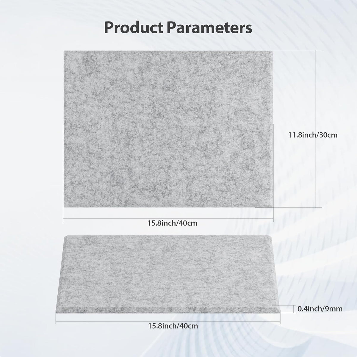 12 Pack Acoustic Panels Self Adhesive Sound Proof Foam, High Density Sound Acoustic Panel, 16X12X0.4 Inch 4:3 Rectangle Panels in Home, Office, Reccording Room, Studio,more(Silver Gray)
