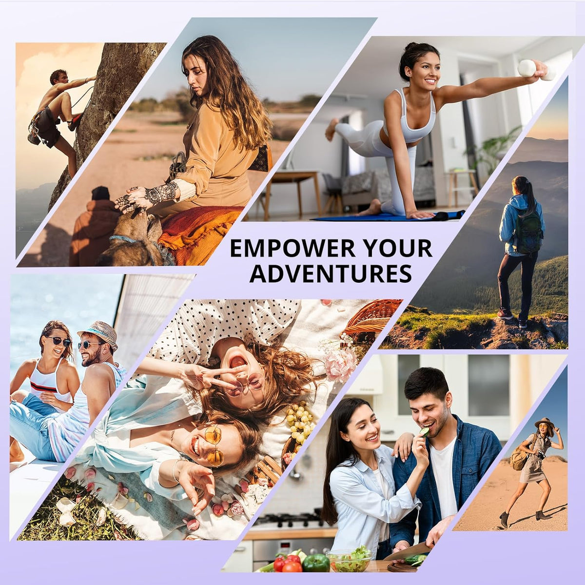 ATUMTEK 60" Selfie Stick Tripod, All-in-One Extendable Phone Tripod with Bluetooth Remote, Storage Bag Included, for iPhone and Android Phone Selfie, Video Recording, Vlogging, Live Streaming, Purple