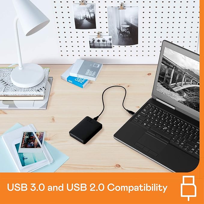 WD 4TB Elements Portable External Hard Drive HDD USB 3.0 Compatible with PC Mac PS4 & Xbox - WDBU6Y0040BBK-WESN & 2TB Elements Portable External Hard Drive HDD USB 3.0