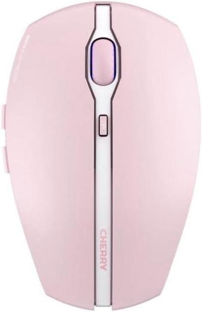CHERRY GENTIX BT Wireless Bluetooth Mouse, Multi-Device Function for up to 3 Devices, Switchable Resolution (1000/2000 DPI), 7 Buttons and Scroll Wheel, Battery Operated, Black (Cherry Blossom)