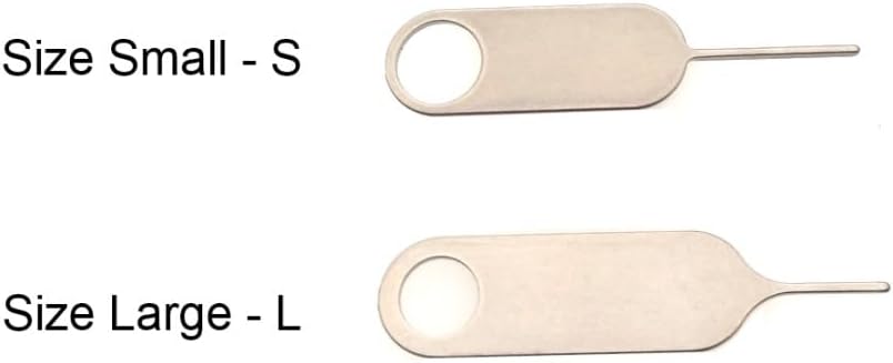 2 Pack PHONSUN Universal Sim Card Tray Removal Tool SD Opening Eject Pin fits Keyring for iPhone iPad Samsung Galaxy Google Pixel Motorola Phones - Small