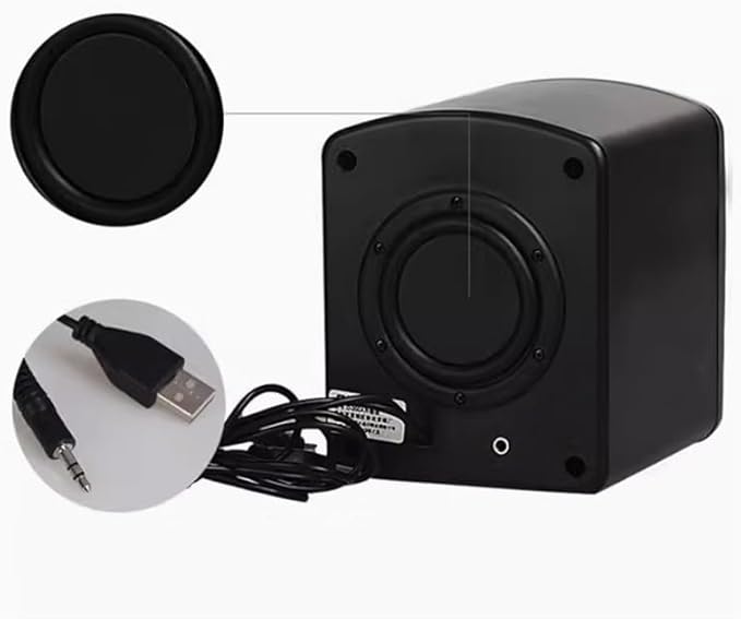 Computer Audio Desktop Home Speaker Laptop Heavy Subwoofer Wired Small Mini(E)