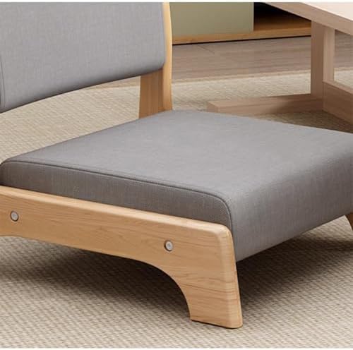 BTZHY Floor Chair Floor Chair Meditation Yoga Chair with Back Support Stool Without Legs Chair with backrest Made of Solid Wood