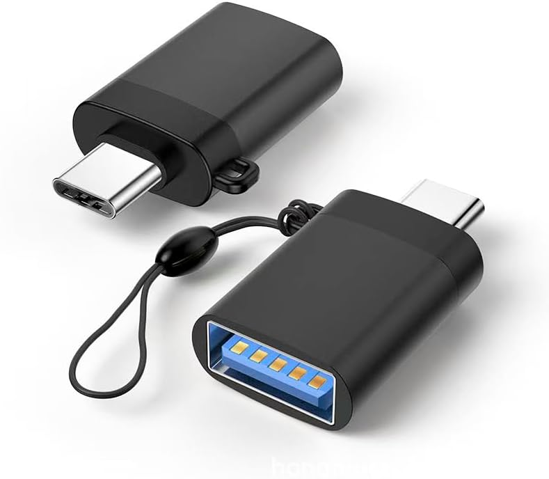 USB to USB C Adapter,USB-C Male to USB3.0 Female Adapter Thunderbolt 3 OTG Converter,Compatible with MacBook Pro,MacBook,iPad/Samsung Galaxy S20-S23 / Dell XPS,and More USB Devices Rope Black