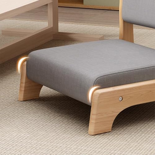 BTZHY Floor Chair Floor Chair Meditation Yoga Chair with Back Support Stool Without Legs Chair with backrest Made of Solid Wood