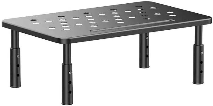 Monitor Stand,Computer Monitor Stand for Desk,Adjustable Laptop Riser,Monitor Riser with Airflow Vents,Monitor Riser,Desk Organizer for Computer,Laptop, Printer,Pc