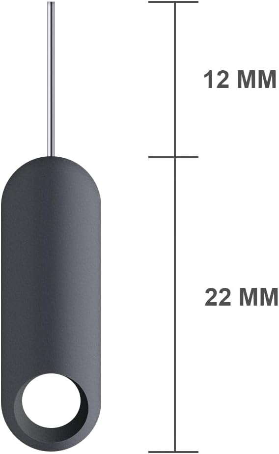 2 Pack SIM Card Pins with Keychain Hole - Universal Sim Card Tray Removal Tool for iPhone,iPad & Samsung Smartphones