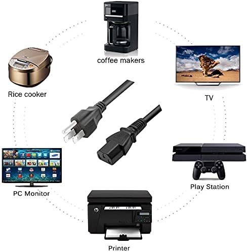 BestCH AudioFire12 8 Pre8 AC Power Cord Outlet Socket Cable Plug Lead for Echo Audio Recording Interface