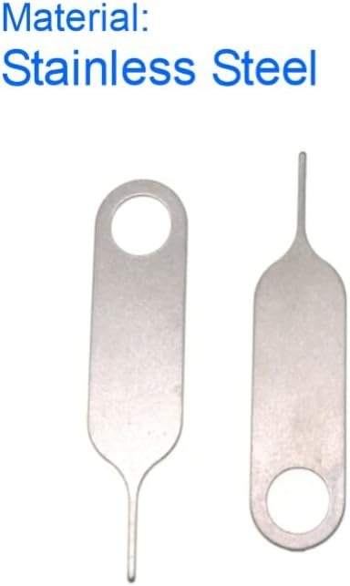 2 Pack PHONSUN Universal Sim Card Tray Removal Tool SD Opening Eject Pin fits Keyring for iPhone iPad Samsung Galaxy Google Pixel Motorola Phones (Key Ring is not Included)