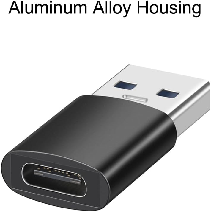 USB A Male to USB C Female OTG Adapter (3 Pack),USB 3.2 GEN2 10Gbps One-Sided High-Speed Data PD60W Fast Charging For PC,Laptop,Charger,Power Bank,AiSiHelper,iphone,Samsung S24 23 22,Carplay,Earphones