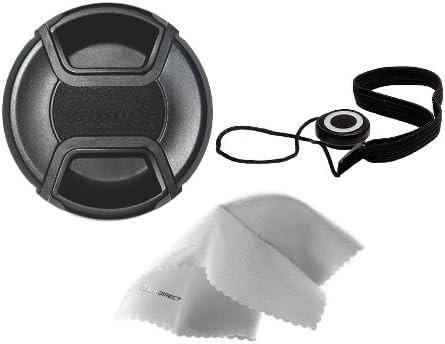 Digital Nc Pinch DMC-GF3 (58mm) Lens Cap Center for Panasonic LUMIX + Lens Cap + Microfiber Cloth