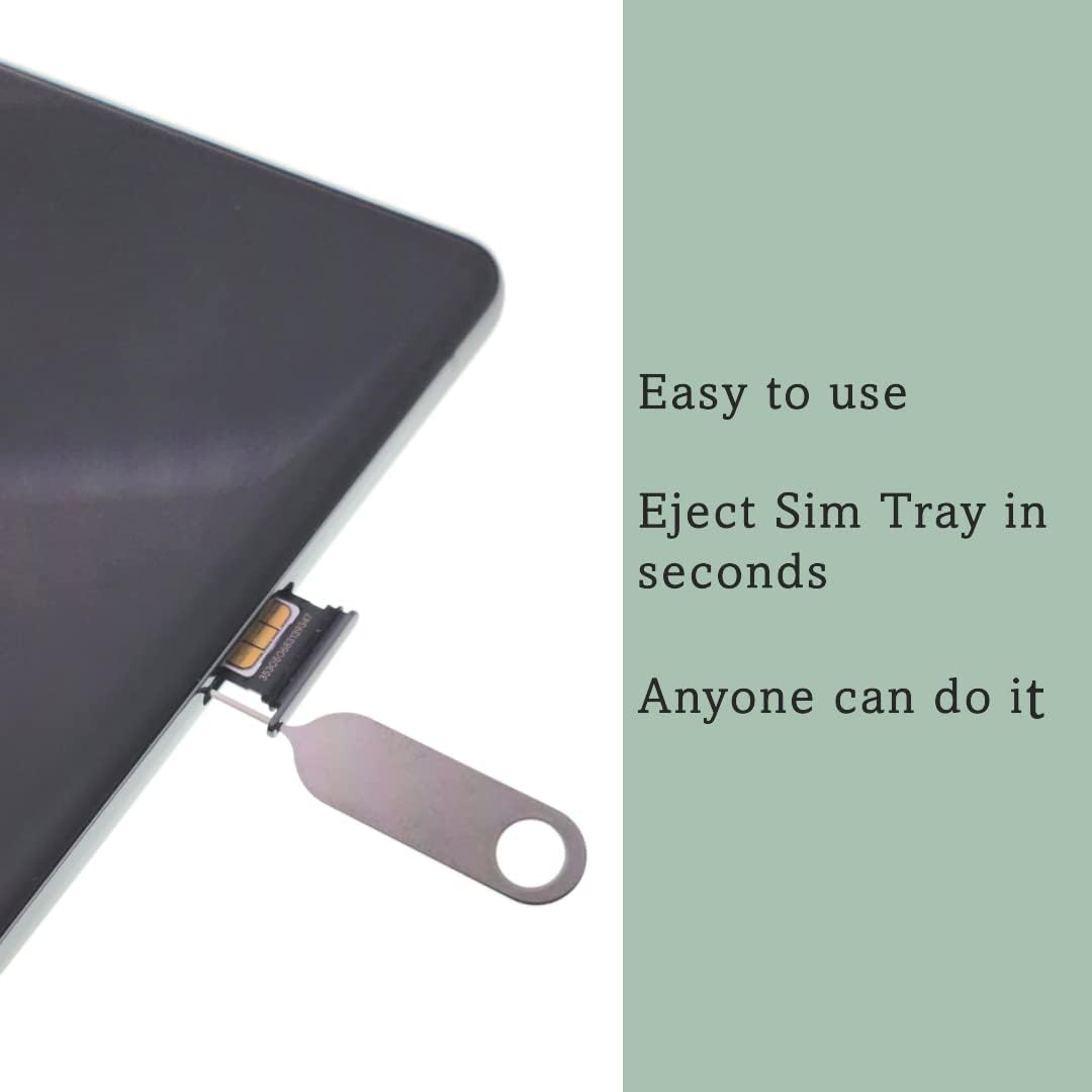 2 Pack PHONSUN Universal Sim Card Tray Removal Tool SD Opening Eject Pin fits Keyring for iPhone iPad Samsung Galaxy Google Pixel Motorola Phones (Key Ring is not Included)