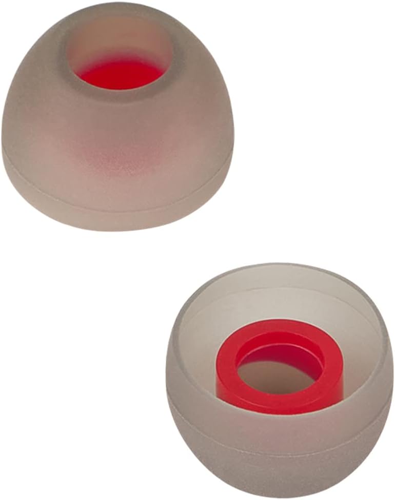 Earbud Tips Replacement - 9 Pairs, Compatible With Powerbeats 2/3, LG & Samsung Earbuds, Red Ear M