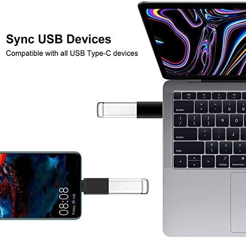 10-Piece Type C Adapter Kit, Compatible with Micro USB/Type C/USB OTG Adapter, Travel Case with and Carabiner, Includes USB Type C Cable