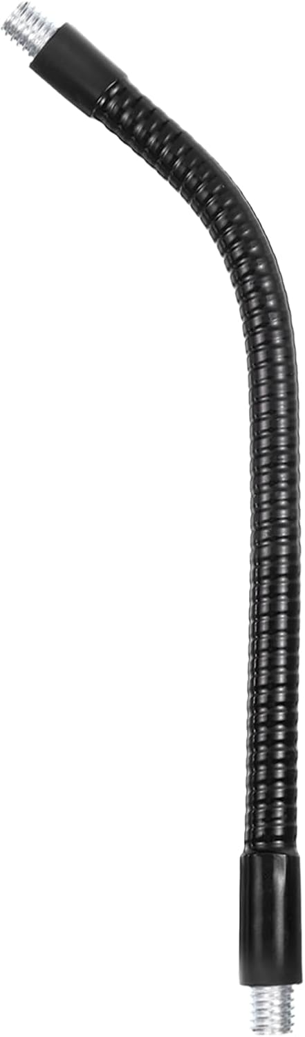 7.9" 1Pcs 3/8"-16 PATIKIL Gooseneck, Male to Male Thread Metal Universal Hose Flexible Arm Gooseneck Tube Extension
