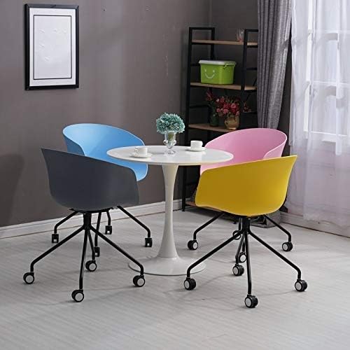 Gaming Chair Case for Dining Chair Study Chair Fabric Balcony Leisure Backrest Handrail Metal for Negotiations (Color : D)