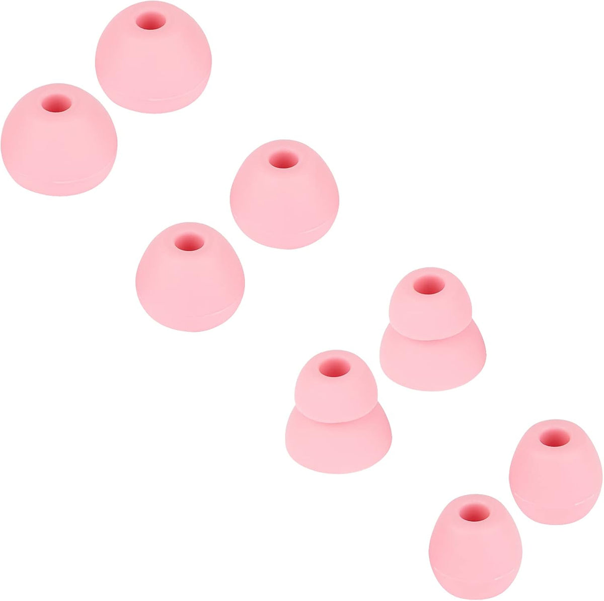 Earbud Tips Earbuds Replacement Tips Replacement Earbud Tips Earbud Covers Silicone Tips Replacement Ear Tips Compatible with Powerbeats Pro Beats Wireless Earphone Headphones 4 Pairs (Pink)