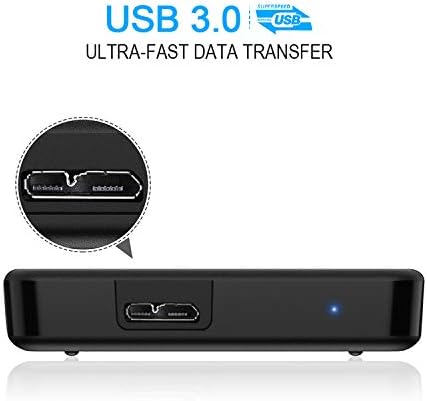 320GB Portable External Hard Drive Ultra Slim 2.5'' USB 3.0 HDD Storage for PC Desktop Laptop MacBook Chromebook Xbox One