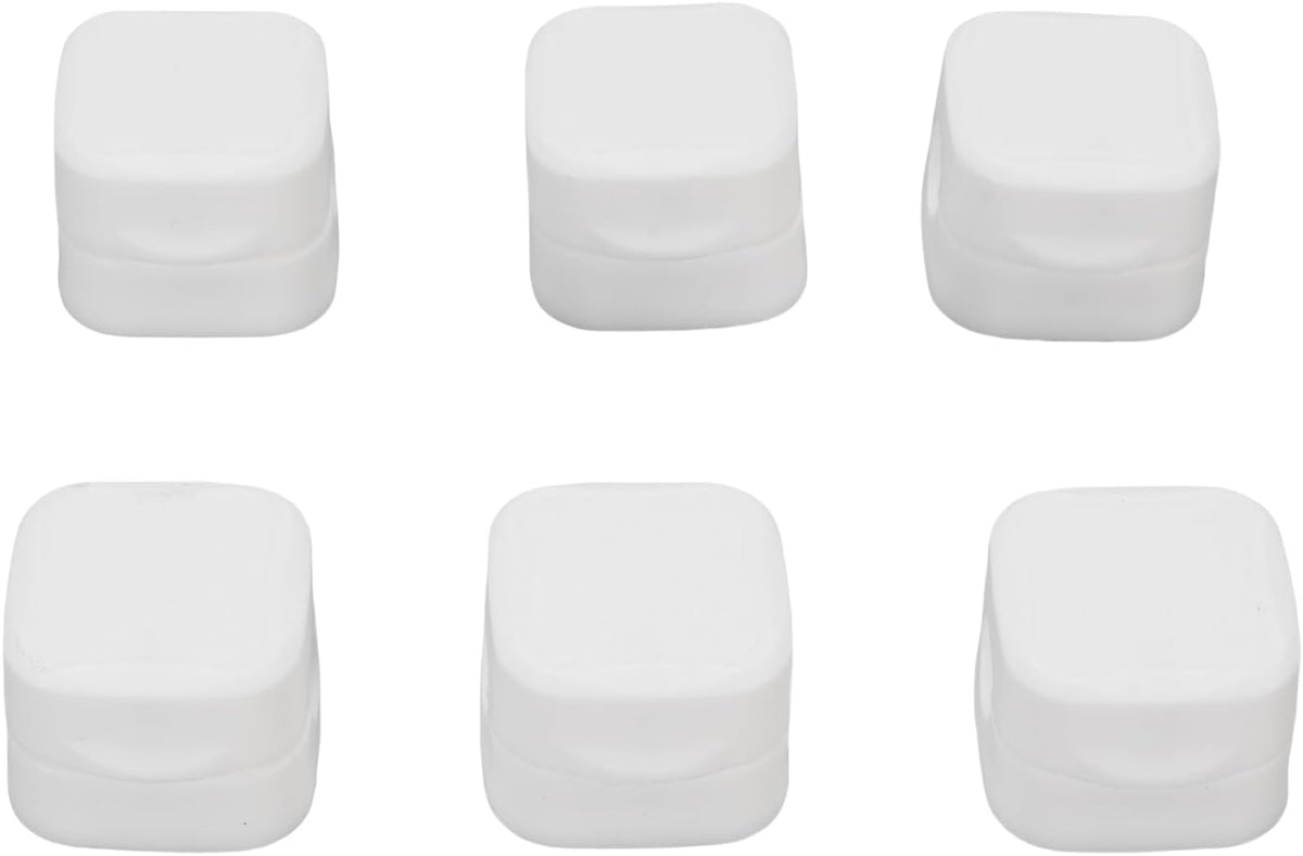 6pcs ZJchao Magnetic Cable Clips Cord Holder Desk Wire Management Keeper Home Office Car Nightstand (White)
