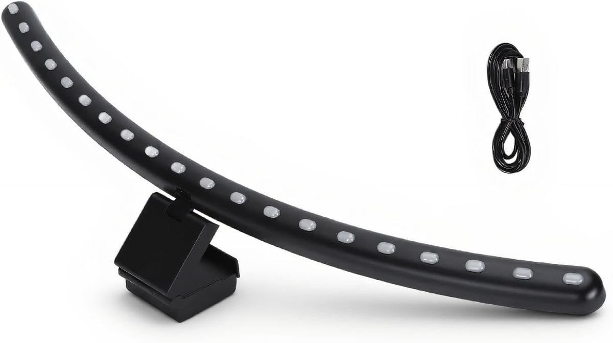 3 (3200k, 4500k, 6900k), Dimmable Diyeeni Curved Monitor Light Bar with Touch Control, Color Temperatures RGB, Timing