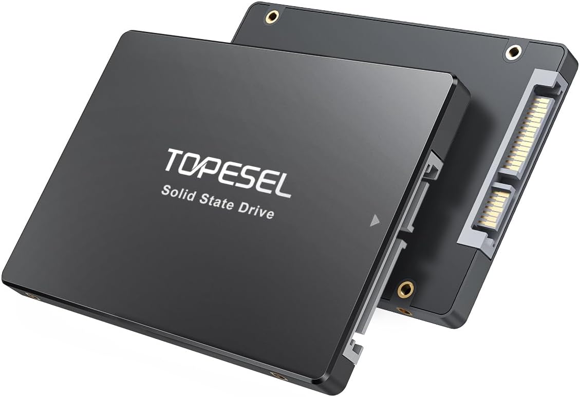 TOPESEL SATA III SSD 2.5", 240GB Internal Solid State Drive with 3D NAND Flash up to 500MB/s,for Laptop,Tablet,Desktop,PC