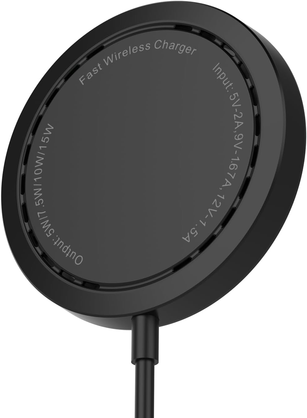 Magnetic Wireless Charger for iPhone 15W Max Fast Mag-Safe Wireless Charging Pad Compatible with iPhone 16/16 Plus/16 Pro/16 Pro Max/15/14/13/12 Series with USB-A Converter Black