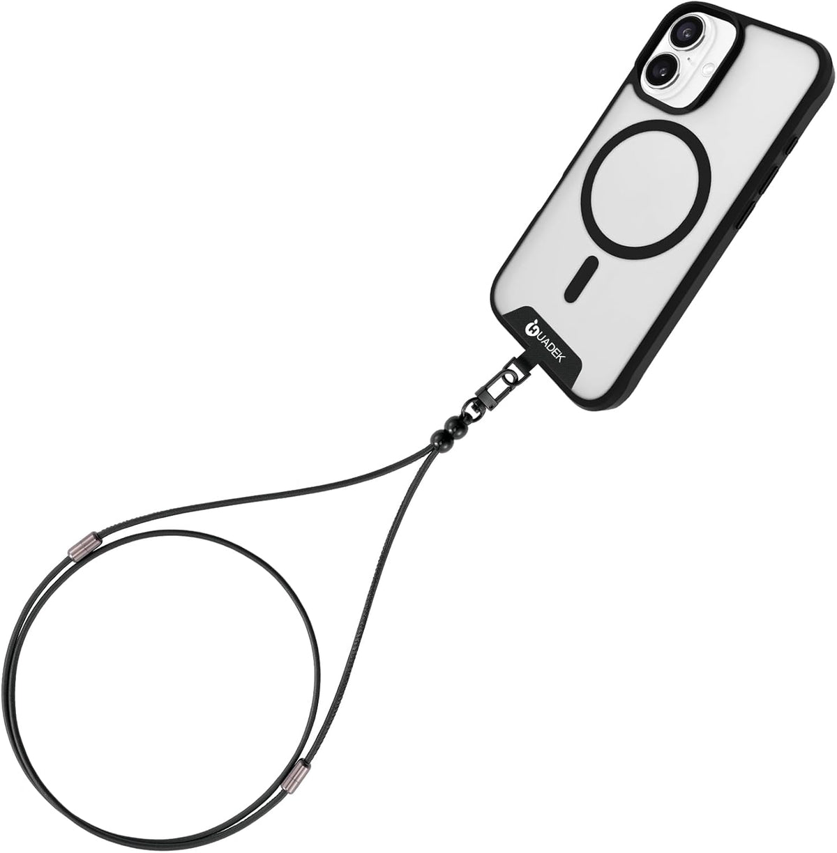 cell phone lanyard Detachable Phone Chain Strap Leather 2-in-1 Wristlet Phone Strap