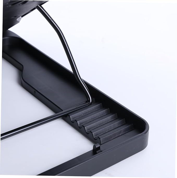 Lurrose Laptop Cooling Pad with 5 Fans USB Powered Notebook Cooler Base for Rapid Cooling Anti-Skid Adjustable Stand Suitable for Travel and Gaming Laptops Black